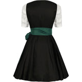 Traditionelles Oktoberfest-Dirndl Für Damen | Grün Und Schwarz
