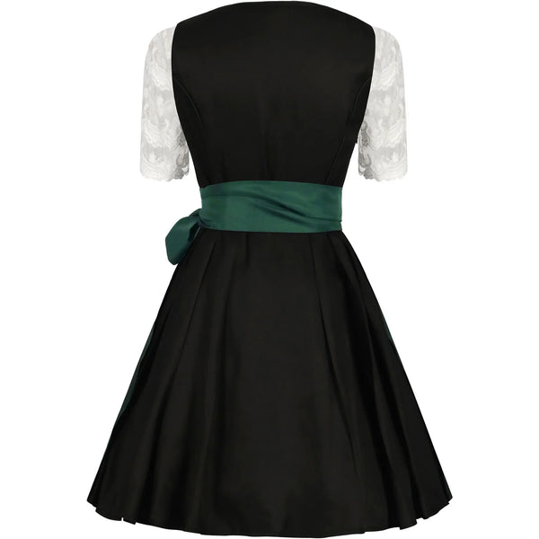 Traditionelles Oktoberfest-Dirndl Für Damen | Grün Und Schwarz
