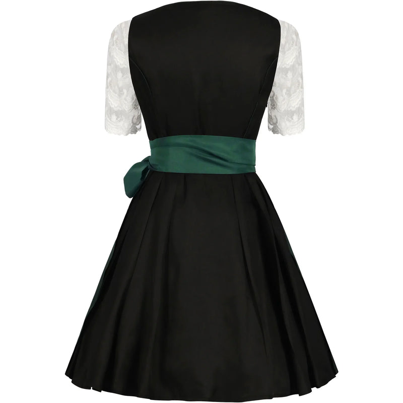Traditionelles Oktoberfest-Dirndl Für Damen | Grün Und Schwarz