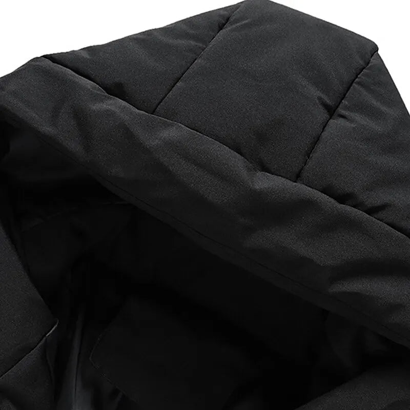 Herren Winterjacke Mit Kapuze Und Langen Ärmeln | Puffer