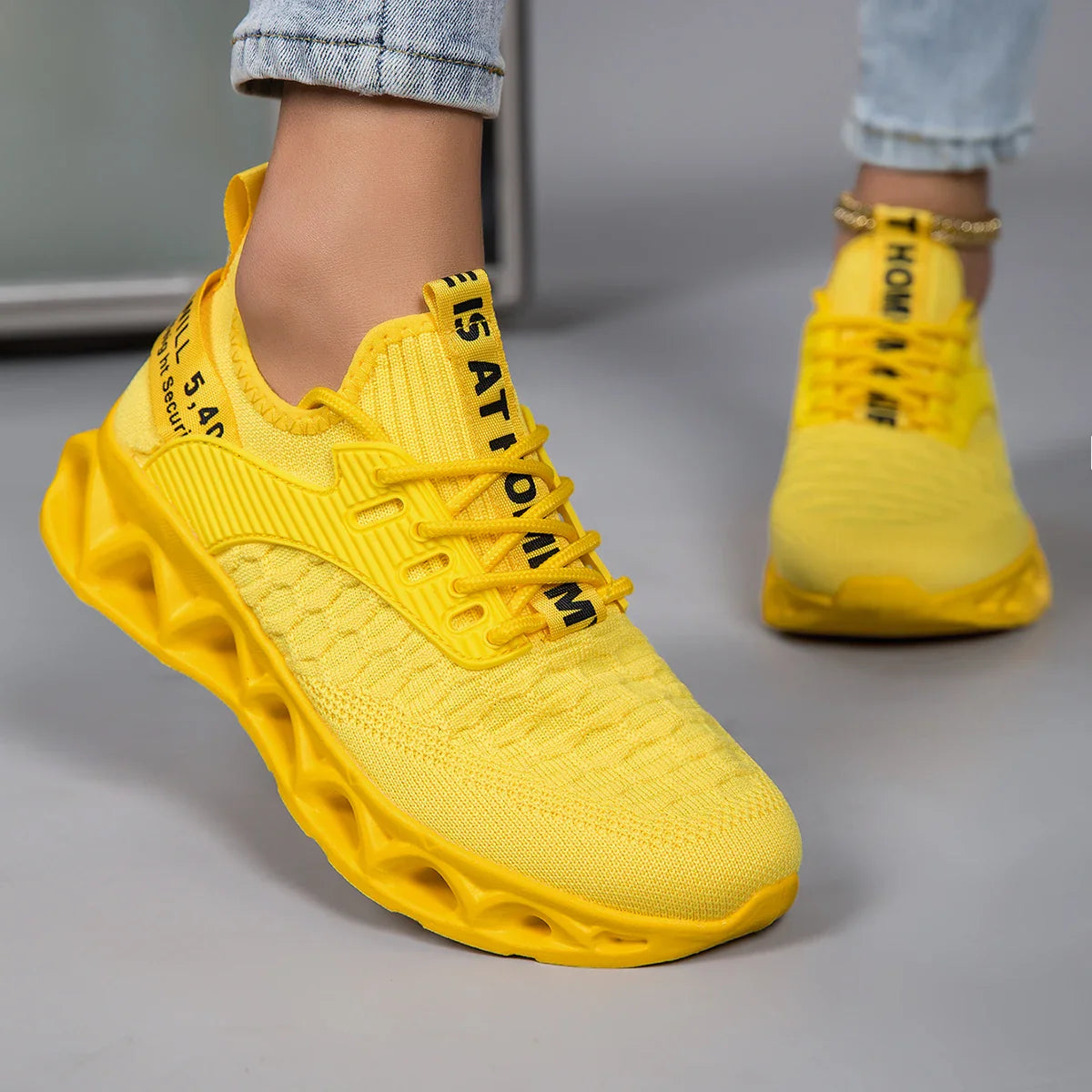 Plateau Sneaker Damen | Schnürschuhe Profilsohle Alltag