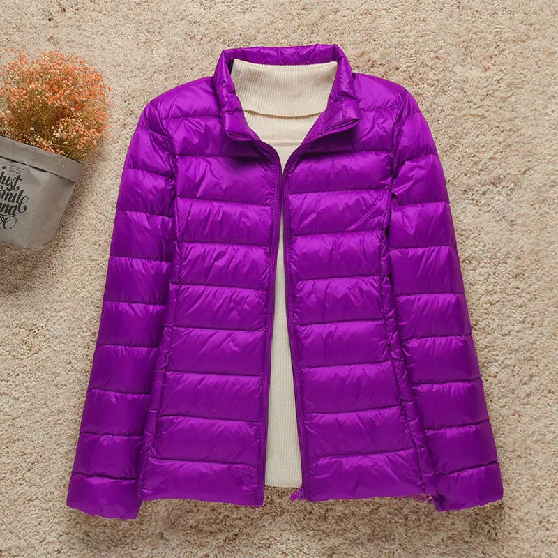 Stylische Winterjacke Mit Reißverschluss Und Kapuze Und Langen Ärmeln | Winter