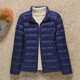 Stylische Winterjacke Mit Reißverschluss Und Kapuze Und Langen Ärmeln | Winter