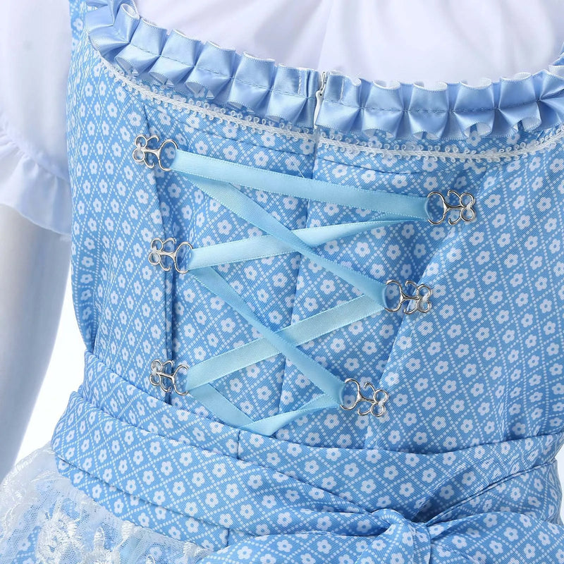 Blaues Oktoberfest Dirndlkleid Für Damen | Trendig