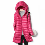 Daunenjacke Mit Abnehmbarer Kapuze Für Damen | Herbst