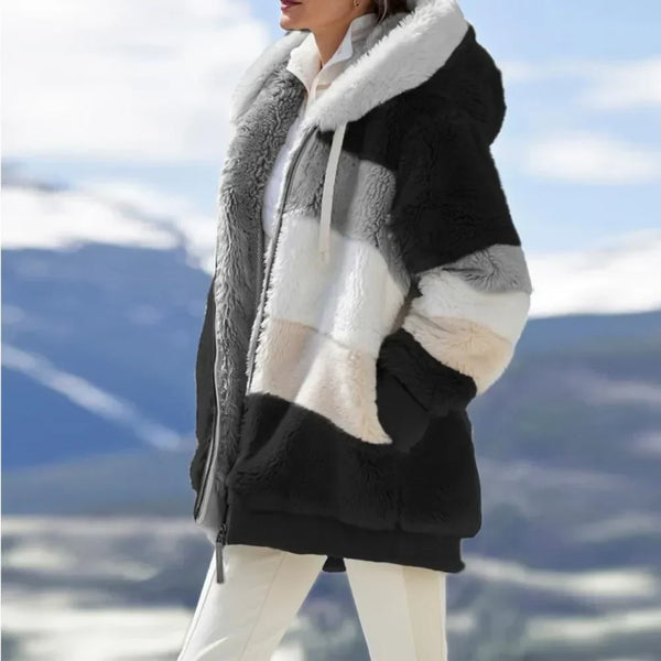 Damen Fleecejacke Mit Kapuze | Langarm