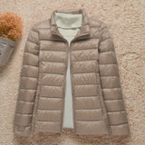 Stylische Winterjacke Mit Reißverschluss Und Kapuze Und Langen Ärmeln | Winter
