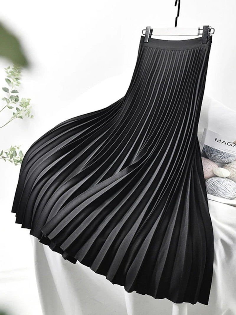 Eleganter Rock Mit Hoher Taille Für Frauen | Midi