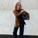 Trendige Damenjacke Mit Knopfverschluss | Warm
