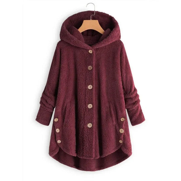 Stylische Fleecejacke Für Damen | Mit Kapuze