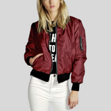 Moderne Bomberjacke Für Damen | Reißverschluss