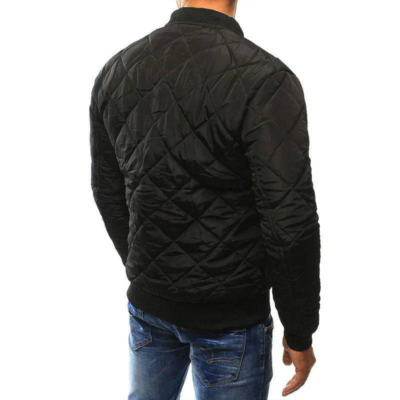 Herren Winter Daunenjacke Mit Reißverschluss | Mit Langen Ärmeln