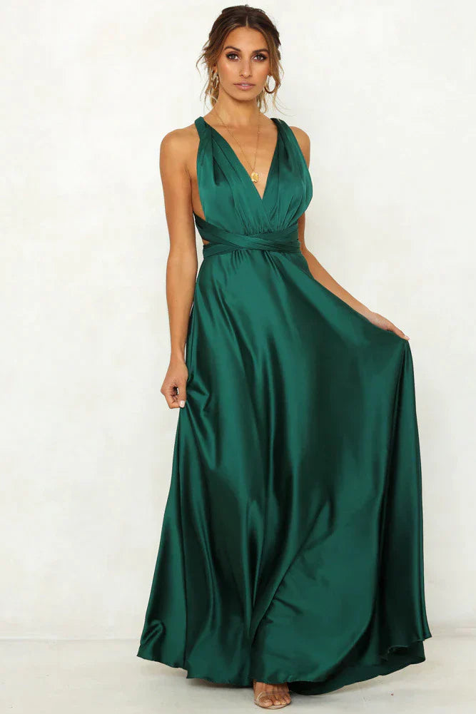 Mallorie - Elegantes Sommerkleid aus Satin