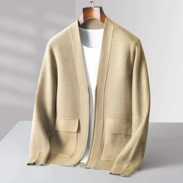 Herren Winter-Cardigan Mit Langen Ärmeln | Reißverschluss