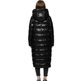 Lange Winter-Daunenjacke Für Damen | Mit Kapuze