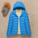 Stylische Winterjacke Mit Reißverschluss Und Kapuze Und Langen Ärmeln | Winter