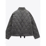 Oversize Steppjacke Mit Taschen Für Damen | Kurz