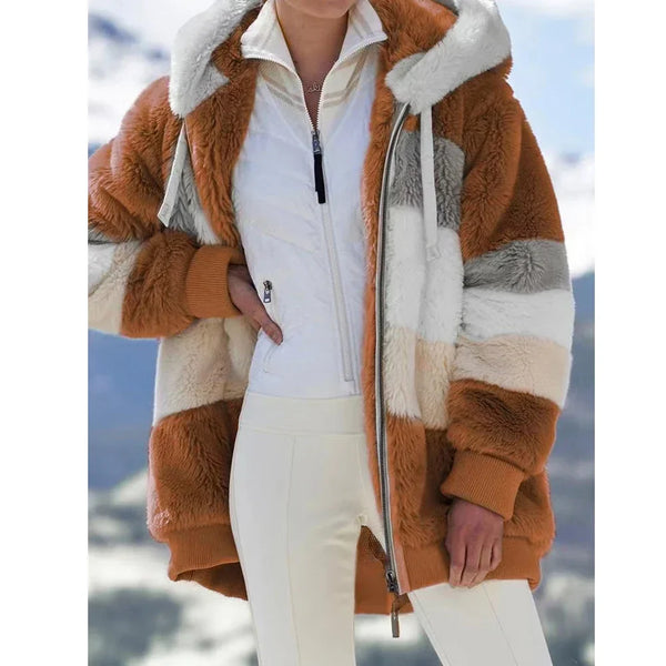 Damen Fleecejacke Mit Kapuze | Langarm