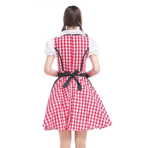 Klassisches Oktoberfest-dirndl Für Damen | Mit Schürze