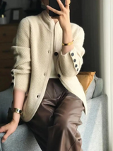 Damen Kaschmir Winter Strickjacke Mit Knöpfen Für | Stilvoll