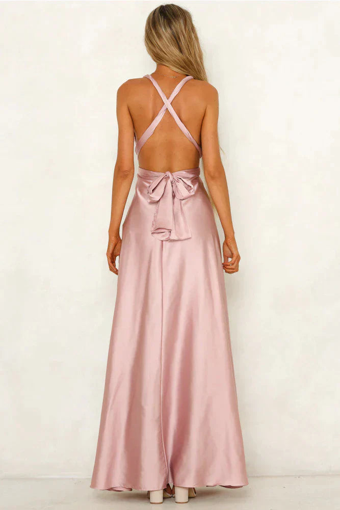 Mallorie - Elegantes Sommerkleid aus Satin