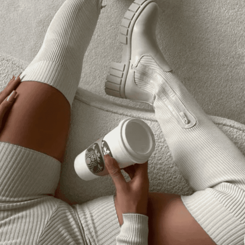 Damenstiefel Mit Hohem Absatz | Reißverschluss