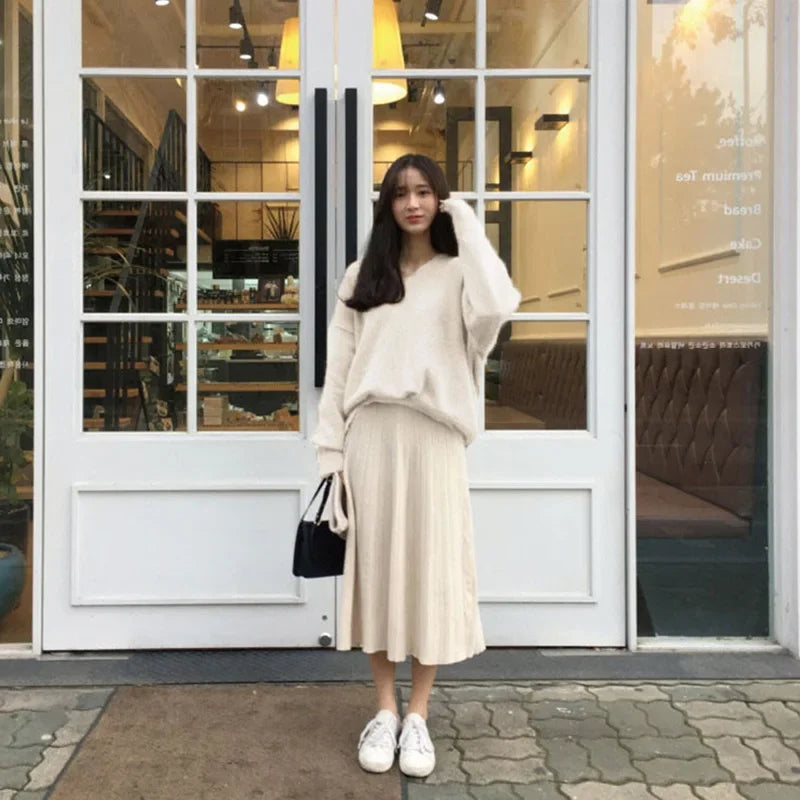 Damen-Kaschmirpullover Mit V-Ausschnitt Für Den Winter | Langarm