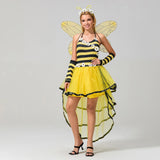 Trendiges Honigbienen-Halloweenkostümkleid | Mini