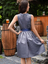 Damen Mini Oktoberfest Dirndlkleid Mit Fließendem Rock