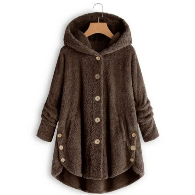 Stylische Fleecejacke Für Damen | Mit Kapuze