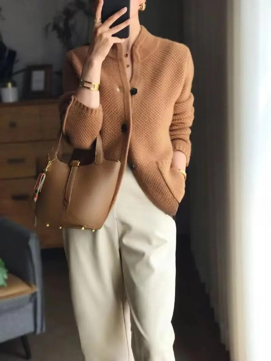Damen Kaschmir Winter Strickjacke Mit Knöpfen Für | Stilvoll