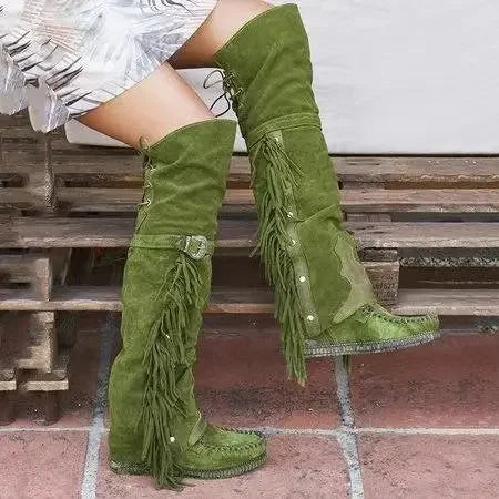 Verstellbare Damenstiefel | Kniehoch