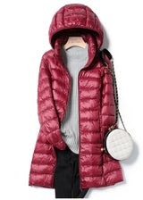 Daunenjacke Mit Abnehmbarer Kapuze Für Damen | Herbst