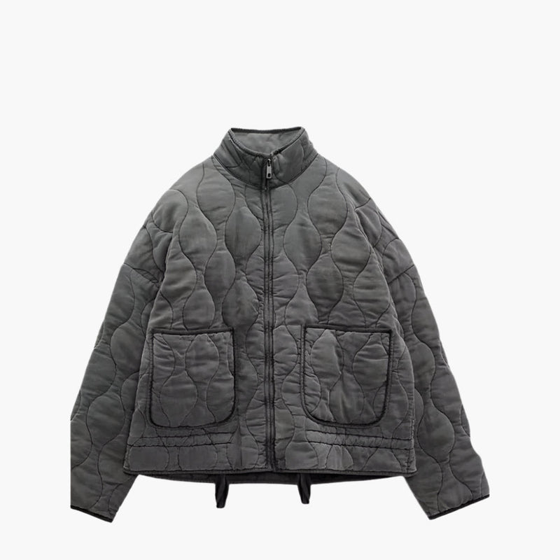 Oversize Steppjacke Mit Taschen Für Damen | Kurz
