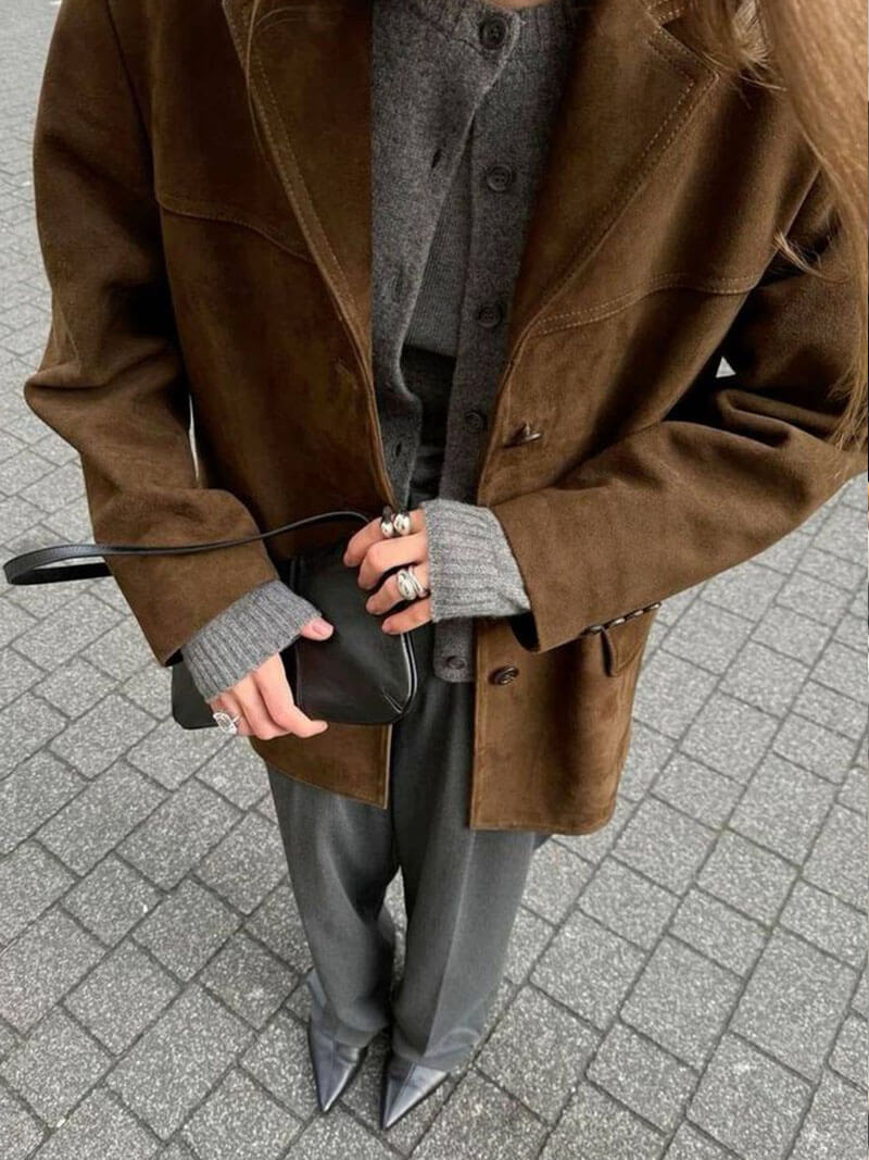 Übergangsjacke Damen | Klassischer Blazer-Schnitt Für Stadtlooks