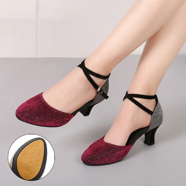 Sandalen Damen | Absatzform Mit Knöchelriemen