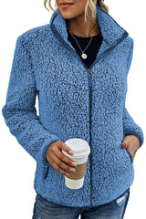 Lara - Teddy Fleece Damen Strickjacke