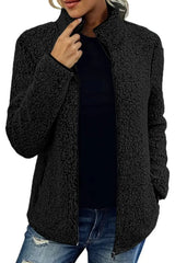Lara - Teddy Fleece Damen Strickjacke