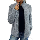 Lara - Teddy Fleece Damen Strickjacke