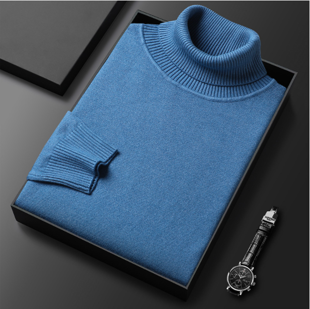 Herren Rollkragen Pullover | Struktur Stil