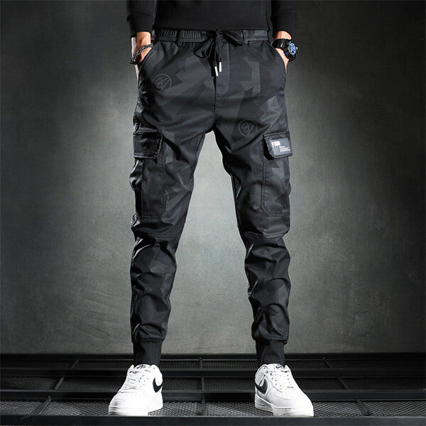 Raul - Camouflage Cargo Freizeit-Herrenhose