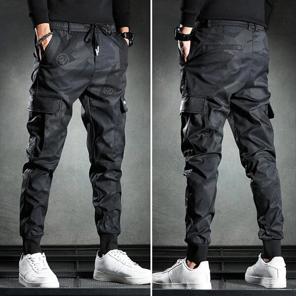 Raul - Camouflage Cargo Freizeit-Herrenhose