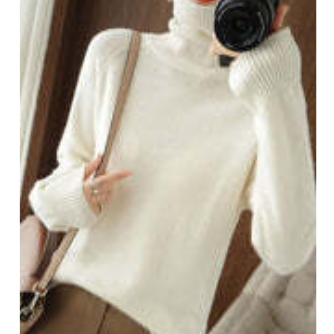 Kaschmir Langarmpullover Für Damen | Rollkragen