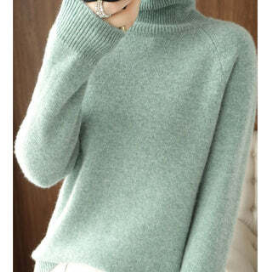 Kaschmir Langarmpullover Für Damen | Rollkragen