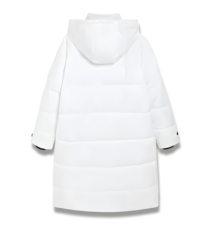 Lange Puffer-Winterjacke Für Damen Mit Langen Ärmeln | Stilvoll