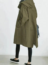 Trenchcoat Mit Kapuze Für Frauen | Langarm