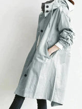Trenchcoat Mit Kapuze Für Frauen | Langarm