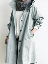 Trenchcoat Mit Kapuze Für Frauen | Langarm