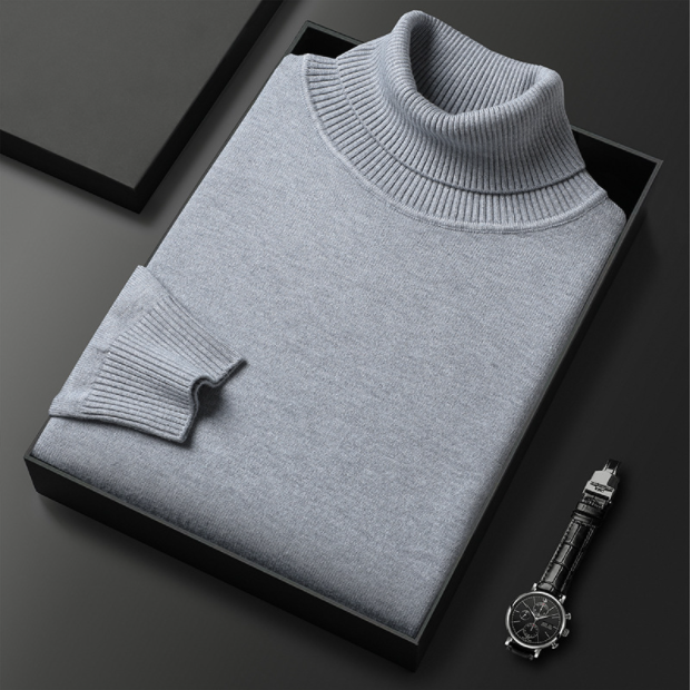 Herren Rollkragen Pullover | Struktur Stil
