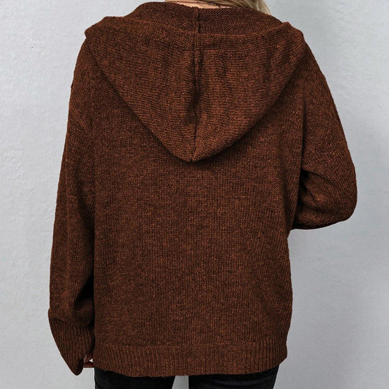 Gabriella - Damen Strickjacke mit Kapuze